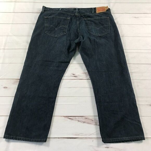 Levi Strauss & Co. Men's Straight Dark Washed Jeans W42/L32 - Picture 12 of 14
